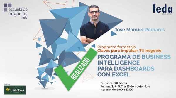 Programa de business intelligence para dashboards con Excel