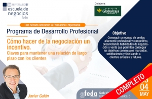 Programa de Desarrollo Profesional. Seminario 3: Cómo hacer de la negociación un incentivo.